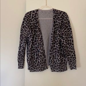 Cheetah print cardigan